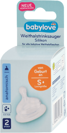 Silikónový cumeľ na fľašu so širokým hrdlom, veľ. S - od narodenia babylove