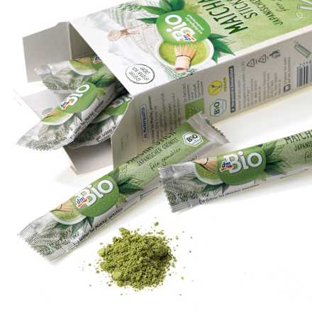 Grüner Tee Matcha Sticks (10 Sticks) dmBio