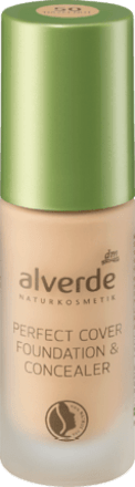 Tekoča podlaga in korektor Perfect Cover, 50 Hazelnut alverde NATURKOSMETIK