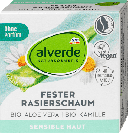 Tuhá pena na holenie na citlivú pokožku s bio Aloe vera alverde NATURKOSMETIK