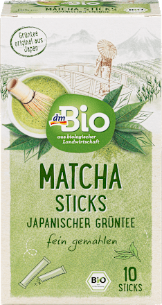 Grüner Tee Matcha Sticks japanischer Grüntee dmBio
