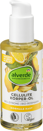 Körperöl Cellulite Bio-Zitrone, Bio-Rosmarin alverde NATURKOSMETIK