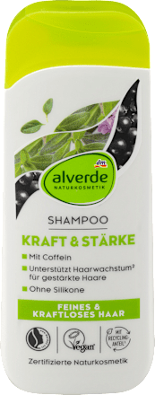 Šampón na vlasy s kofeínom Kraft a Stärke alverde NATURKOSMETIK