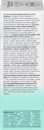 Krema za obraz proti mozoljem ULTRA SENSITIVE s CICA in cinkom Balea med