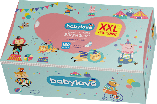 Babypflegetücher trocken 3lagig babylove