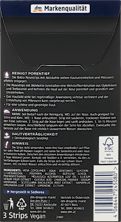 Nosestrips mit Aktivkohle Balea