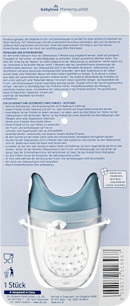 Frucht- und Gemüsesauger blau babylove