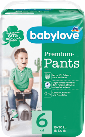 Pieluchomajtki Premium rozm. 6, XXL, 18-30 kg babylove