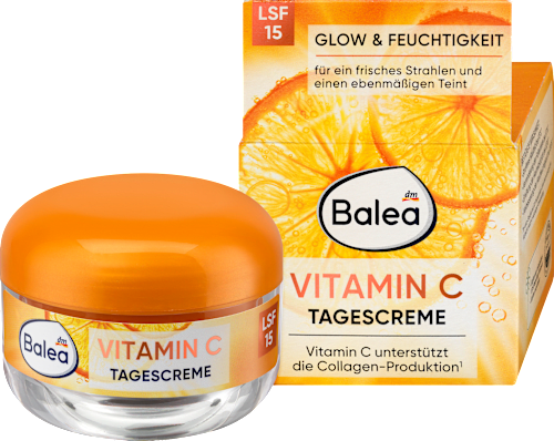 Denný pleťový krém Vitamin C s OF 15 Balea
