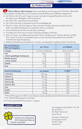 Kapsule za muškarce Aktiv Komplex, dodatak ishrani Mivolis