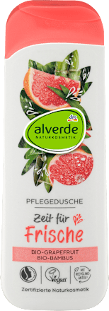 Ošetrujúci sprchovací gél s bio grapefruitom a bio bambusom alverde NATURKOSMETIK