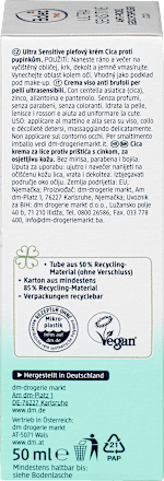 Pleťový krém proti vyrážkam Ultra Sensitive Cica Balea med
