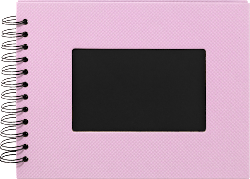 Fotoalbum Profi 23x18 cm,&nbsp;Flieder mit&nbsp;schwarzen Innenseiten Paradies