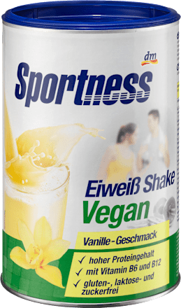 Shake białkowy instant o smaku waniliowym, wegański Sportness
