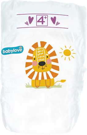Windeln Premium Gr. 4+, Maxiplus, 9-15 kg babylove