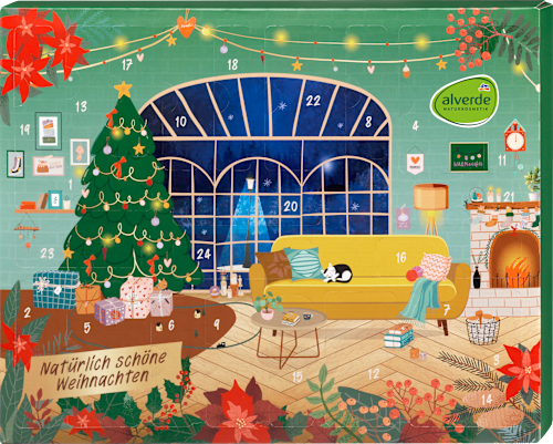 Adventskalender 2023, Natürlich schöne Weihnachten alverde NATURKOSMETIK