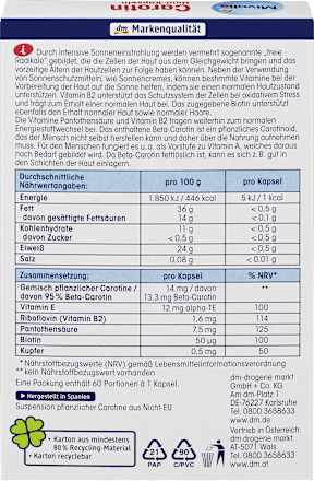 Carotin Haut-Kapseln Mivolis
