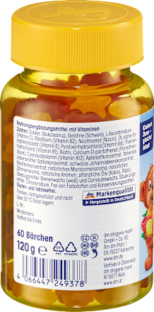 Ursuleți cu multivitamine pentru copii Mivolis