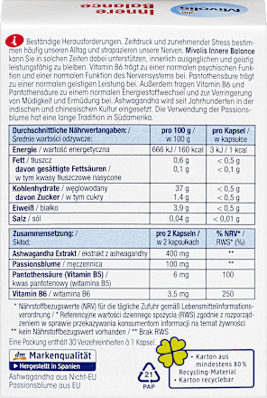 Innere Balance Kapseln 30 St Mivolis