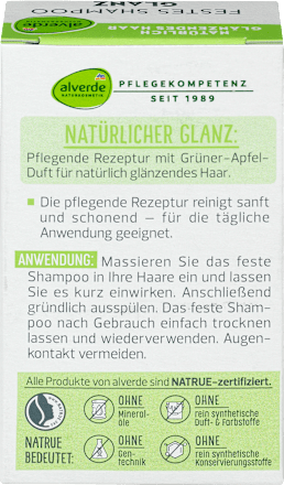 Festes Shampoo Glanz alverde NATURKOSMETIK