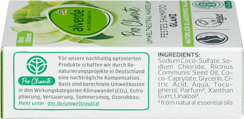 Твърд шампоан Glanz alverde NATURKOSMETIK
