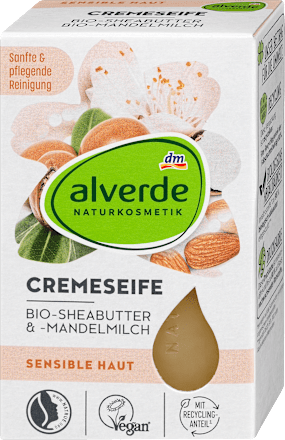 Čvrsti sapun, sa ši puterom i bademovim mlekom. alverde NATURKOSMETIK