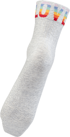Socken in Ripp-Optik,  Gr. 39-42, grau Fascino