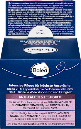 Nachtcreme Vital+   Balea