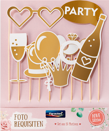 Foto rekvizity Party, motív svadba Paradies