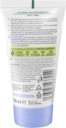 Otroški gel za umivanje zob alverde NATURKOSMETIK