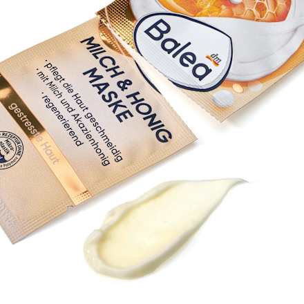pleťová maska mléko & med Balea
