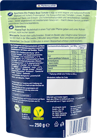 Protein Bowl Linse-Tomate Bio Sportness