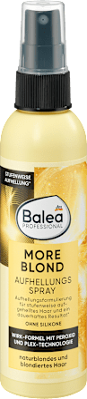 Sprej za posvetlitev naravnih in barvanih svetlih las MORE BLOND  Balea PROFESSIONAL