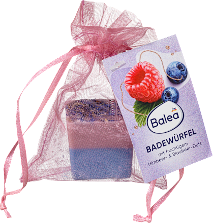 Badezusatz Würfel Lotusblüte/Blaubeere Balea
