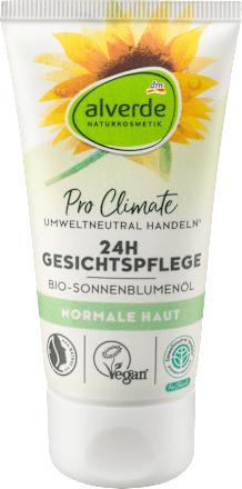 Gesichtscreme 24h Sonnenblumenöl alverde NATURKOSMETIK