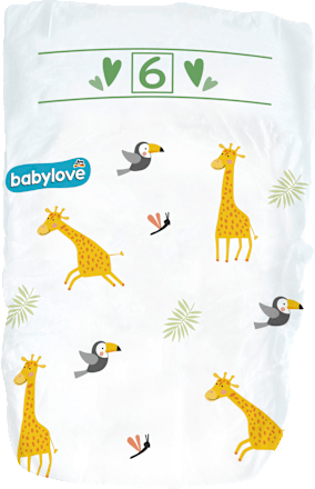 Windeln Premium Gr. 6, XXL, 15-20 kg, Monatspack babylove