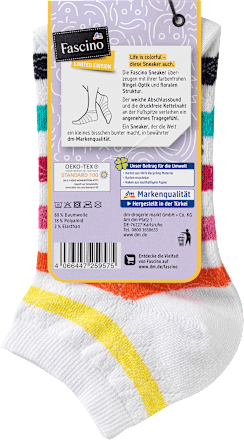 Sneaker mit floraler Struktur, Gr. 35-38, weiß, bunt Fascino