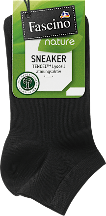 Sneaker mit TENCEL™ Lyocell, Gr. 35-38, schwarz Fascino