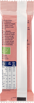 Bio Frucht-Getreide-Riegel mit Birne, Pflaume und Zimt babylove