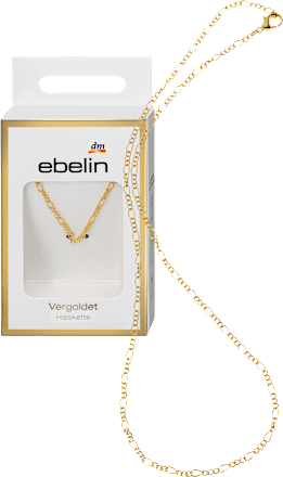 Glieder-Halskette vergoldeter Modeschmuck ebelin