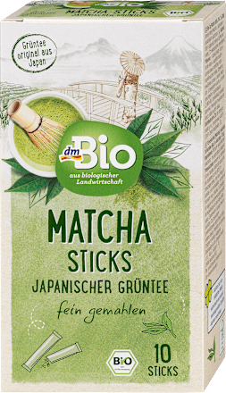 Bio mleti zeleni čaj Matcha (10 x 2 g) dmBio