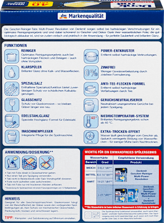 Spülmaschinen-Tabs Multi-Power Revolution Denkmit