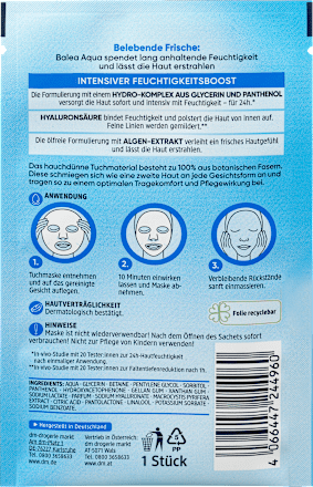 Tuchmaske Aqua Balea