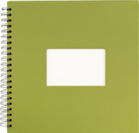 Fotoalbum Profi 30x30 cm,&nbsp;Grün mit&nbsp;weißen Innenseiten Paradies