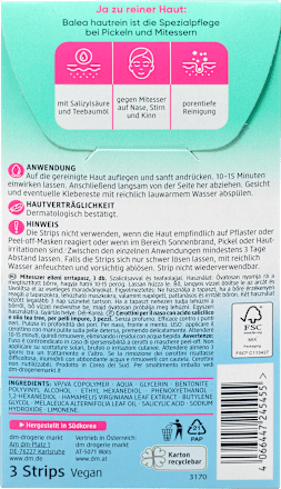 Anti-Mitesser Nosestrips Hautrein  Balea
