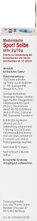 Medizinische Sportsalbe  Mivolis