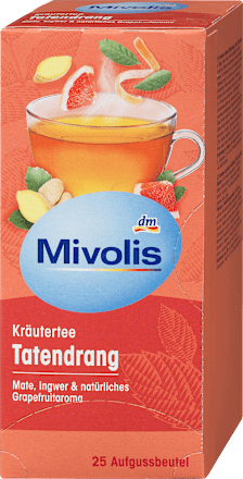 Herbata ziołowa Yerba Mate, imbir, grejpfrut (25x1,8g) Mivolis