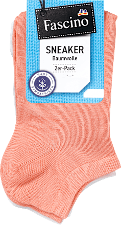 2er Pack Sneaker, Gr. 39-42, apricot, weiß Fascino