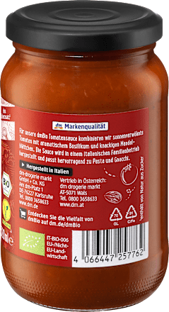 Tomatensauce Mandel-Basilikum dmBio