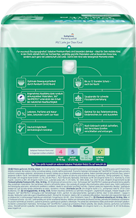 Pieluchomajtki Premium rozm. 6, XXL, 18-30 kg babylove